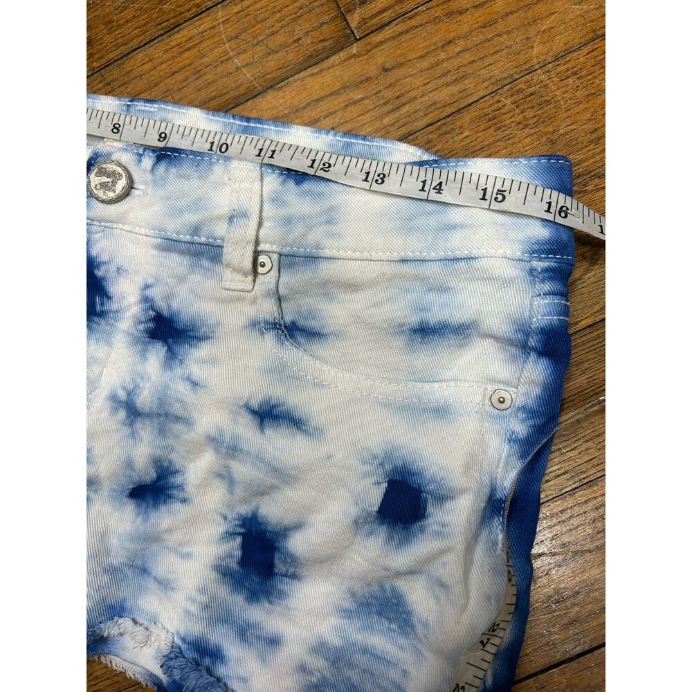 Vintage Y2K BUNDLE Tie Dye Micro Jean Mini Denim Shorts Size 11 Low Rise - Picture 5 of 14
